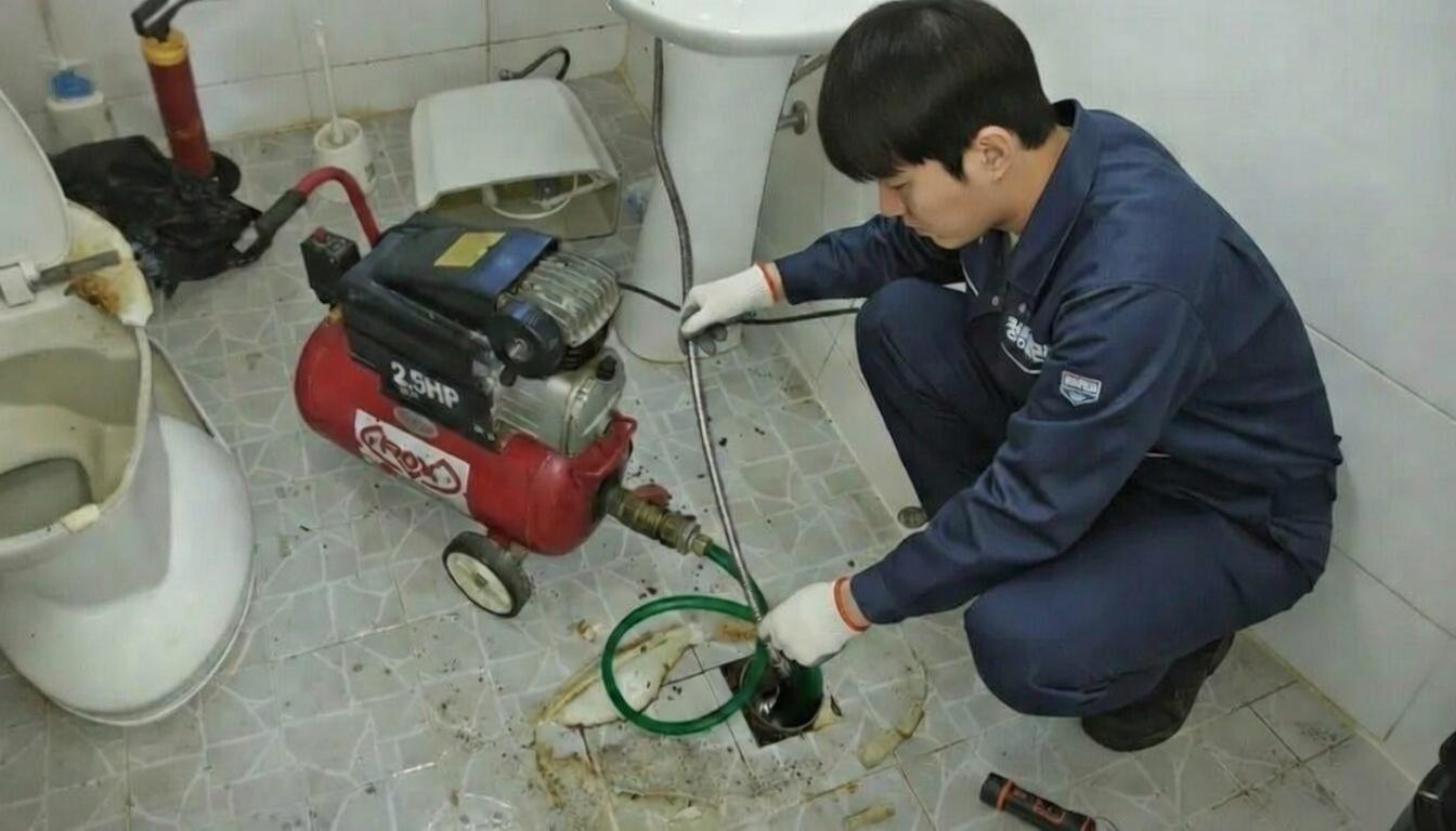 강동구 아파트 하수구 역류 해결