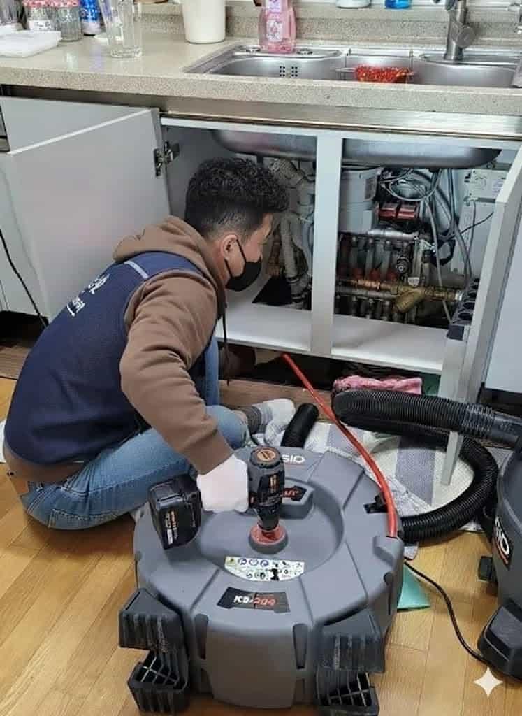 강남구 빌라 싱크대 배관 스케일링 해결